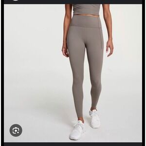 NWT CALIA Inspire Collection High Rise 7/8 Legging Taupe Pockets Fitted  SZ L